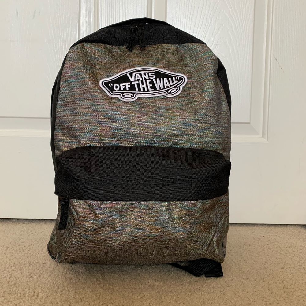 NWT Vans Rainbow Metallic Realm Backpack